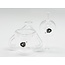 CRYSTAL GLASS 14MM MALE DOUBLE TUBE THERMAL QUARTZ BANGER