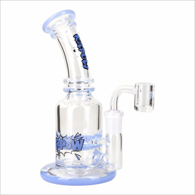 KAPOW 7.5'' BENT NECK HONEYCOMB DISK PERK  DAB RIG C4013