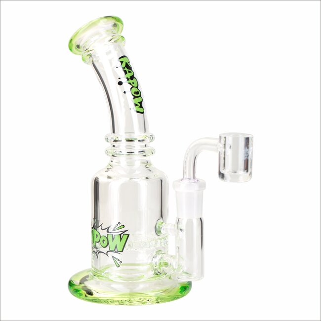 KAPOW 7.5'' BENT NECK HONEYCOMB DISK PERK  DAB RIG C4013