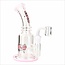 KAPOW 7.5'' BENT NECK HONEYCOMB DISK PERK  DAB RIG C4013