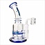 KAPOW 7.5'' BENT NECK HONEYCOMB DISK PERK  DAB RIG C4013