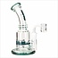 KAPOW 7.5'' BENT NECK HONEYCOMB DISK PERK  DAB RIG C4013