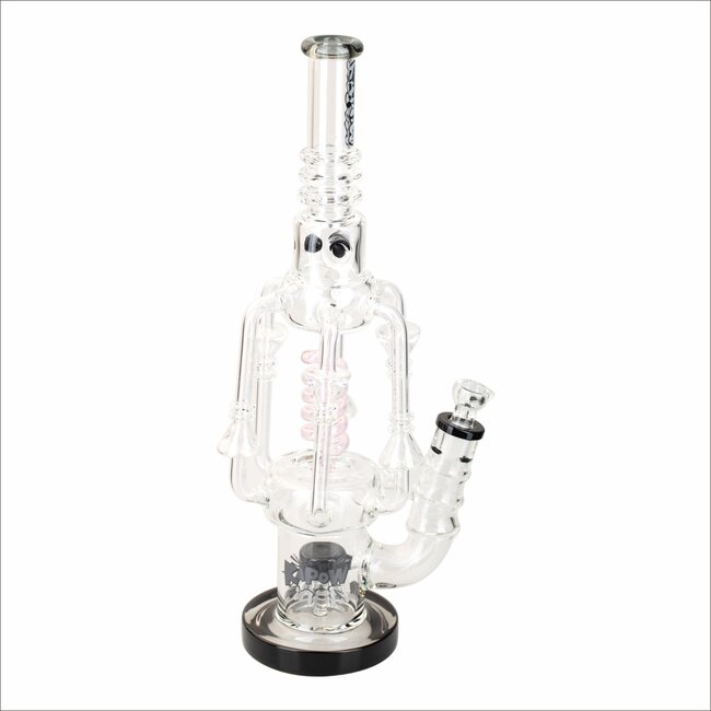 KAPOW 18'' SPIRAL COIL WITH JELLY FISH PERC RECYCLER WATER PIPE C1576-1