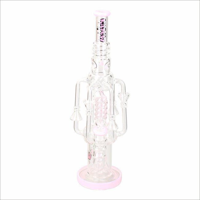 KAPOW 18'' SPIRAL COIL WITH JELLY FISH PERC RECYCLER WATER PIPE C1576-1