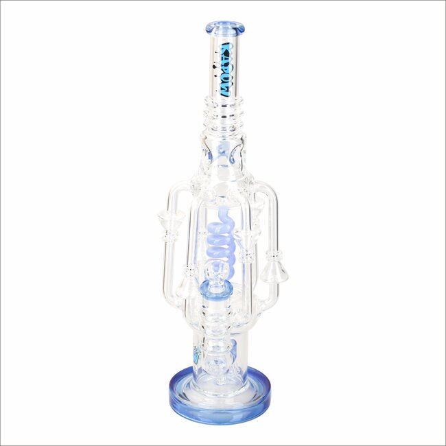 KAPOW 18'' SPIRAL COIL WITH JELLY FISH PERC RECYCLER WATER PIPE C1576-1