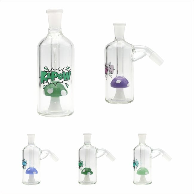 KAPOW KAPOW ASH CATCHER MUSHROOM  14MM 45 DEGREE CE121