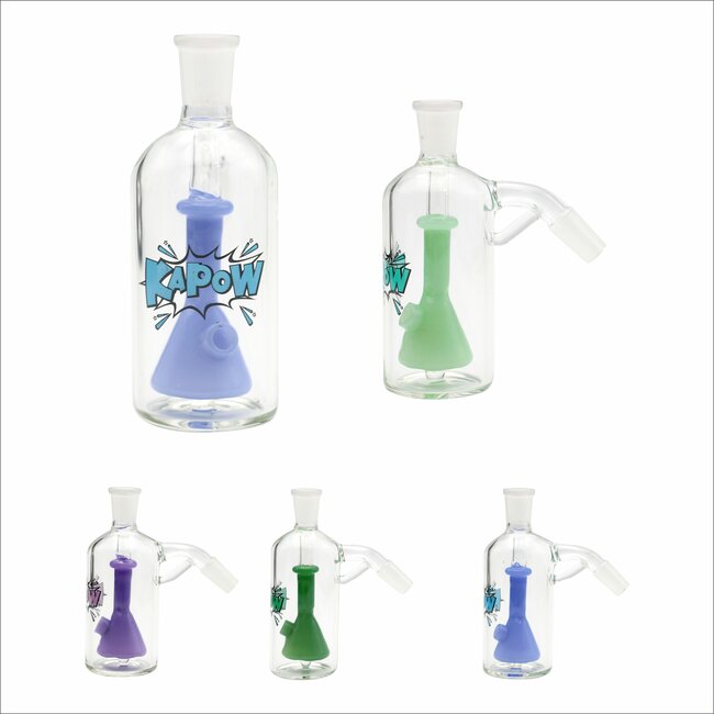 KAPOW 14MM BEAKER PERC 45 DEGREE ASH CATCHER CE119