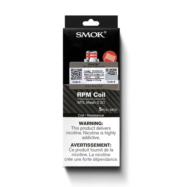 SMOK SMOK RPM REPLACMENT  COILS(5 PCS)