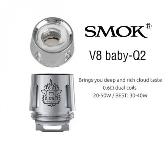 SMOK V8 BABY REPLACMENT COIL Q 0.6OHM(20-50W) single 11