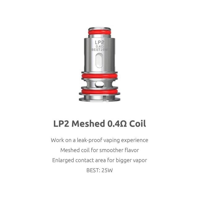 SMOK SMOK LP2 REPLACMENT COILS (5 PACK) MESHED 0.4 OHM single