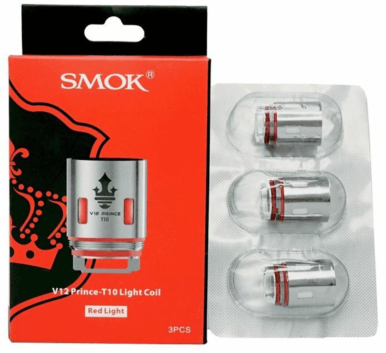 SMOK V12 PRINCE- T10 LIGHT COIL RED 0.12 OHM 11