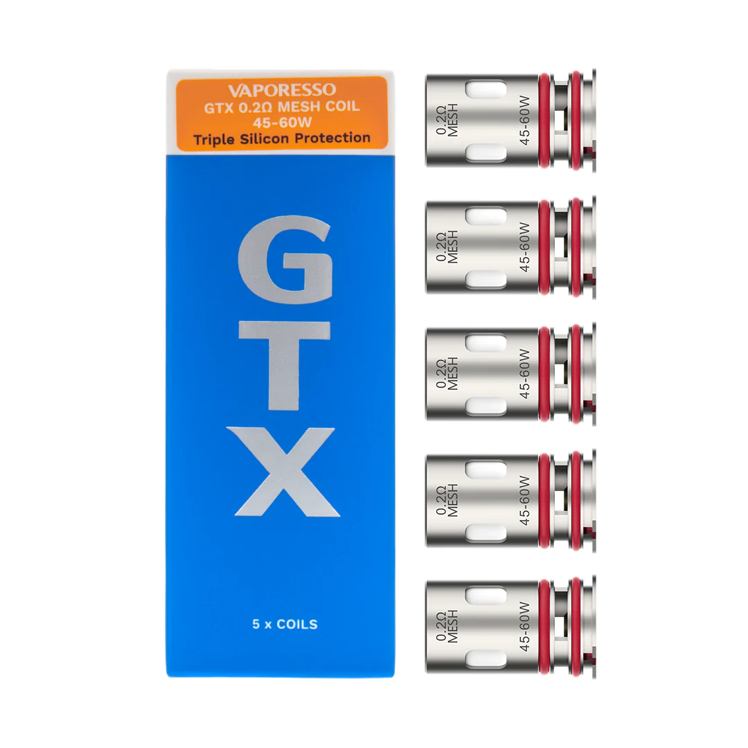 VAPORESSO GTX 0.2 OHM REPLACEMENT MESH COIL TRIPLE SILICON 45-60W 11