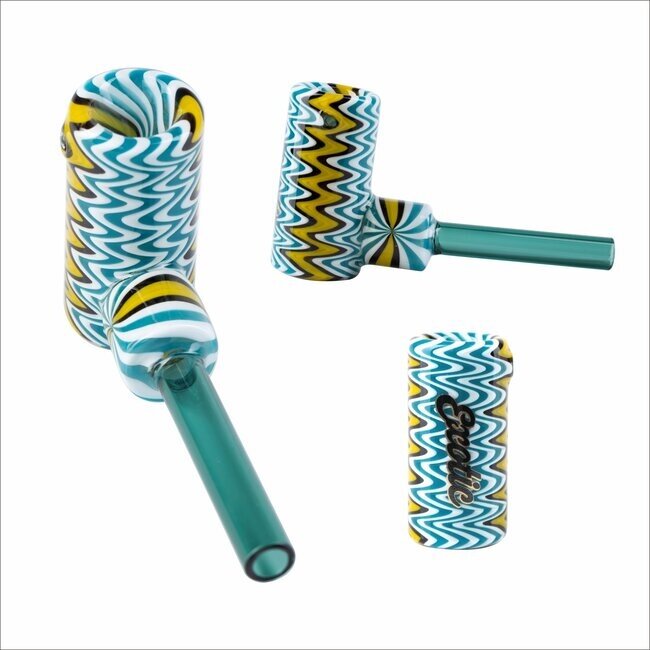 EXOTIC 5'' CORN COB  HAND GLASS PIPE