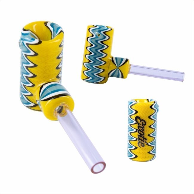 EXOTIC 5'' CORN COB  HAND GLASS PIPE