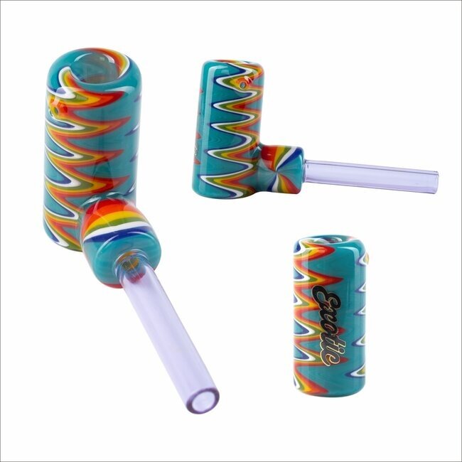EXOTIC 5'' CORN COB  HAND GLASS PIPE