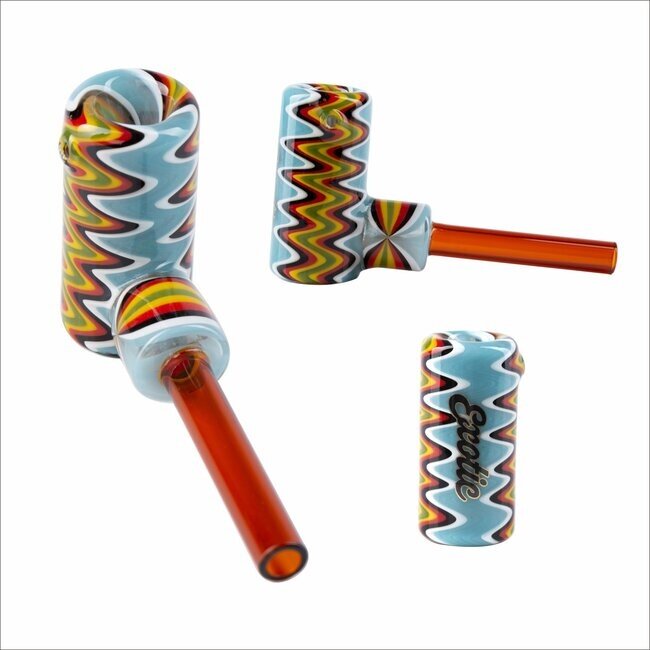 EXOTIC 5'' CORN COB  HAND GLASS PIPE