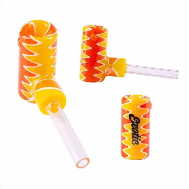 EXOTIC 5'' CORN COB  HAND GLASS PIPE