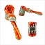 EXOTIC 5'' FULL WIG WAG HAMMER GLASS HAND PIPE CS120