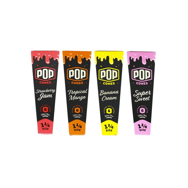 POP POP PRE-ROLLED CONE  1-1/4(3 PACK)