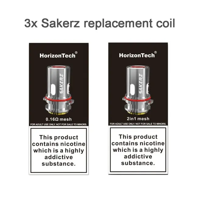 HORIZON TECH HORIZON TECH SAKERZ REPLACEMENT COIL(3 PACK)