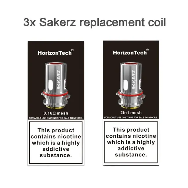 HORIZON TECH HORIZON TECH SAKERZ REPLACEMENT COIL(3 PCS)