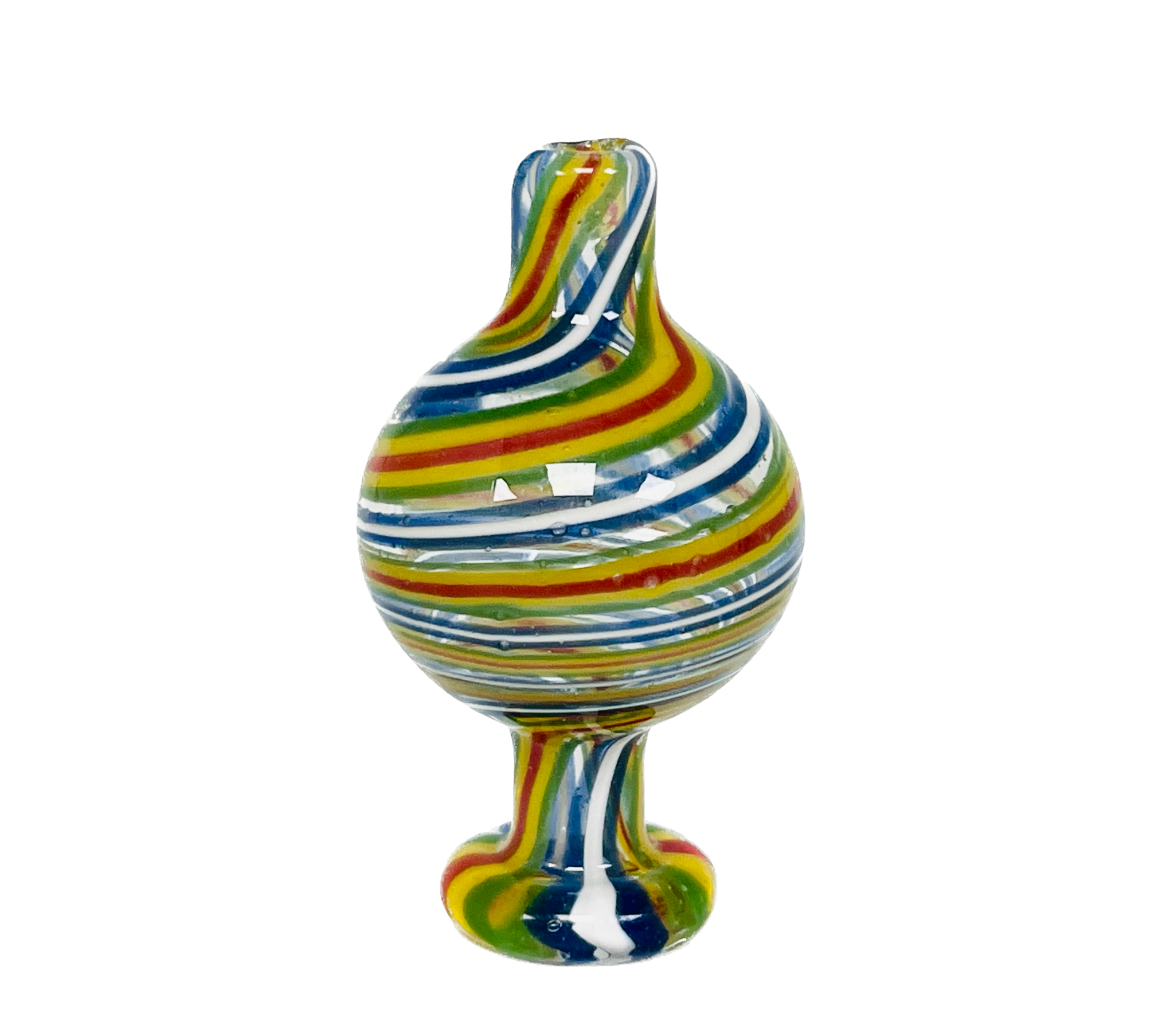 SPIRAL GLASS BUBBLE CAP Radical Street Wear Smoke Shop