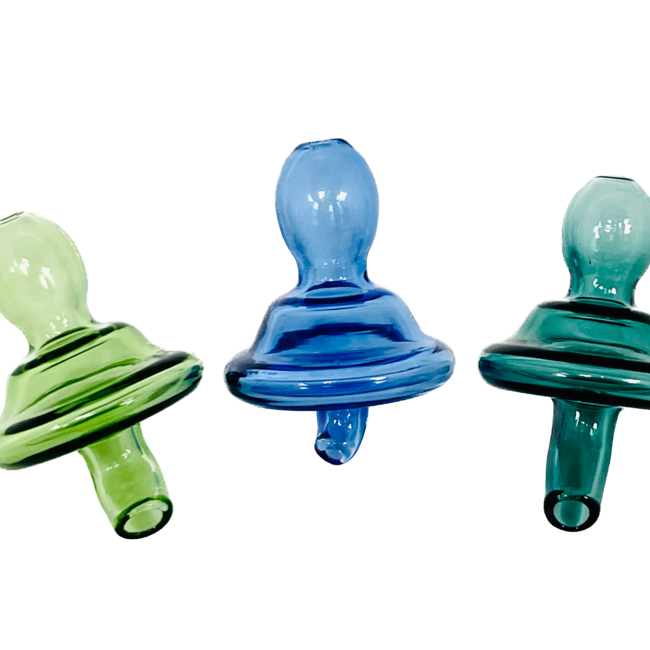 CRYSTAL GLASS JACKS PIECE- DIRECTIONAL CARB CAP CB-07