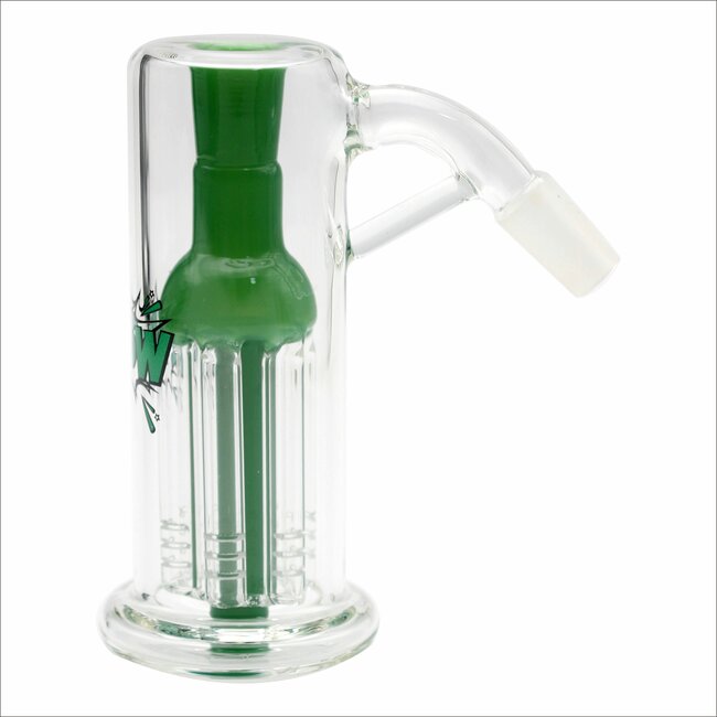KAPOW 14MM 45 DEGREE 6 ARM TREE PERCOLATOR  ASH CATCHER CE116