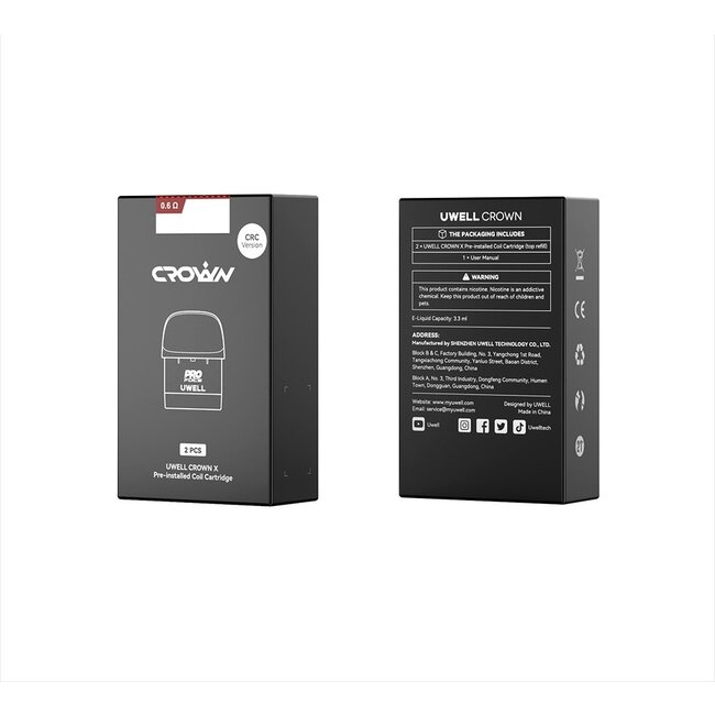 UWELL UWELL CROWN X REPLACEMENT POD (2 PCS) [CRC]