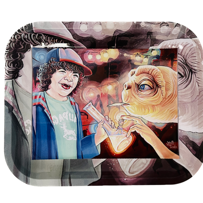STRANGER THINGS ALIEN STEEL LARGE ROLLNG TRAY