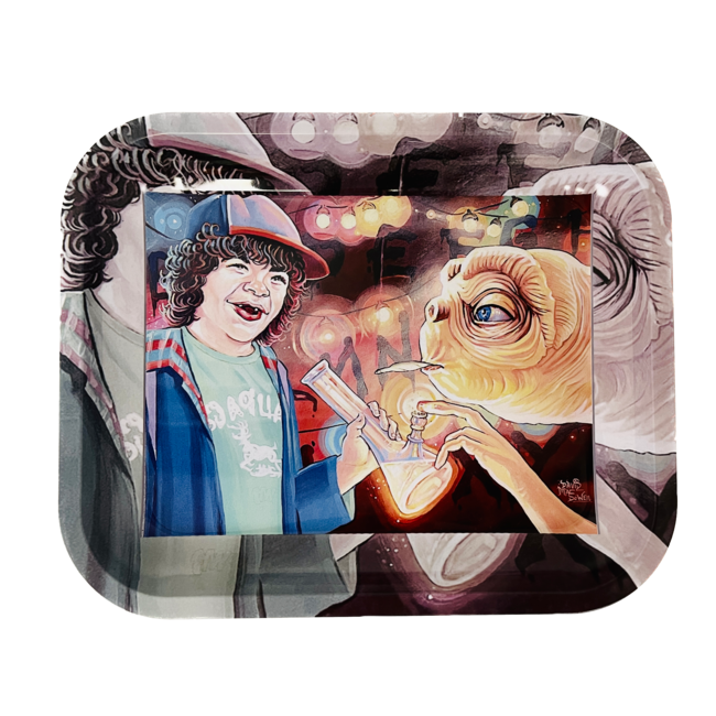 STRANGER THINGS ALIEN STEEL LARGE ROLLNG TRAY