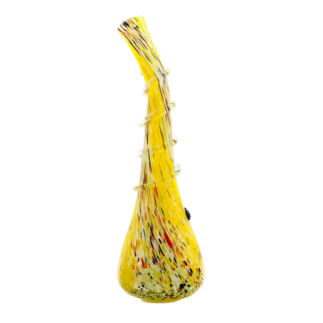 SOFT GLASS 16'' MELTED CONE TWIST WATER BONG MA-1609