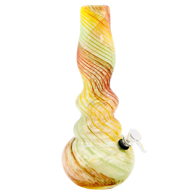 SOFT GLASS 12'' ROUND BASE WATER BONG MA-1202