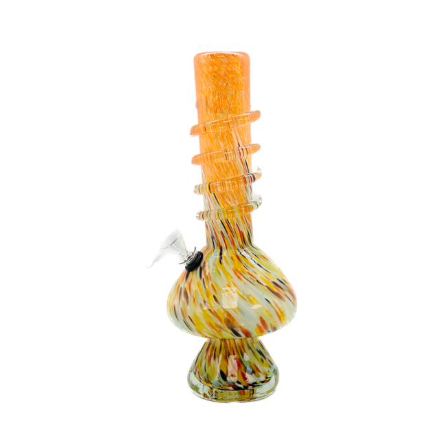 SOFT GLASS 12'' MUSHROOM BASE TWIST GRIP WATER BONG(MA-1227)