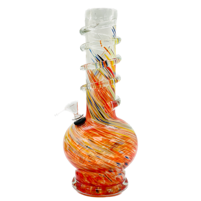 SOFT GLASS 12'' ROUND BASE WATER BONG(MA 1205)