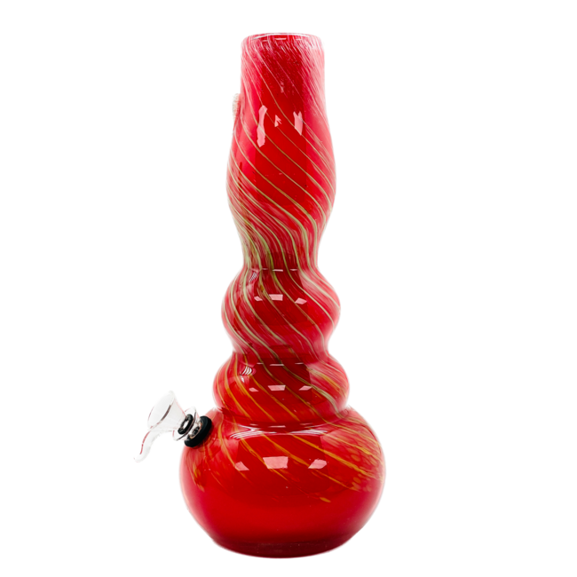 SOFT GLASS 12'' ROUND BASE WATER BONG MA-1202
