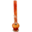 SOFT GLASS 18'' DUAL COLOR LONG NECK WITH RINGS WATER BONG MA-1803