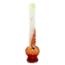 SOFT GLASS 18'' DUAL COLOR LONG NECK WITH RINGS WATER BONG MA-1803
