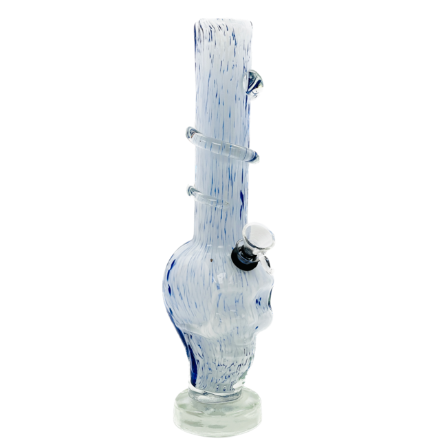 SOFT GLASS 12'' SKULL BASE WATER BONG (MA-1221)