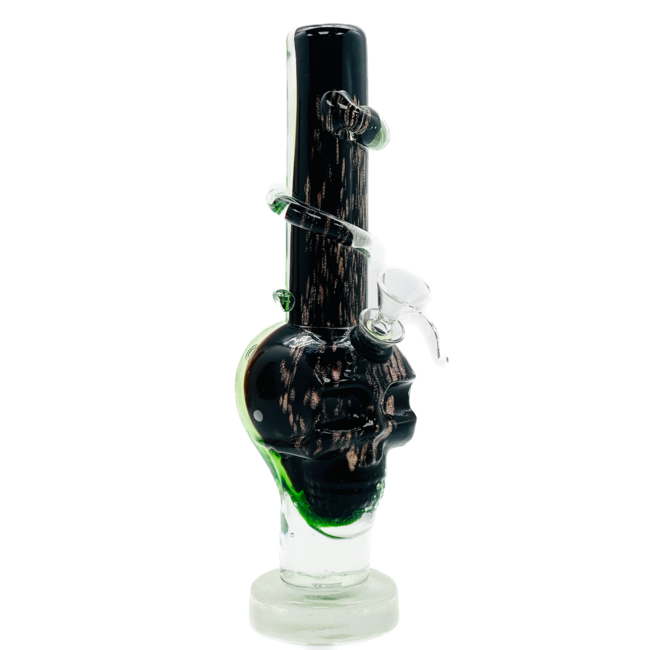 SOFT GLASS 12'' SKULL BASE WATER BONG (MA-1221)