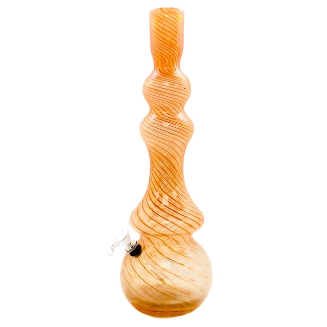 SOFT GLASS 17'' ROUND EXOTIC SHAPE WATER BONG - MA-1801