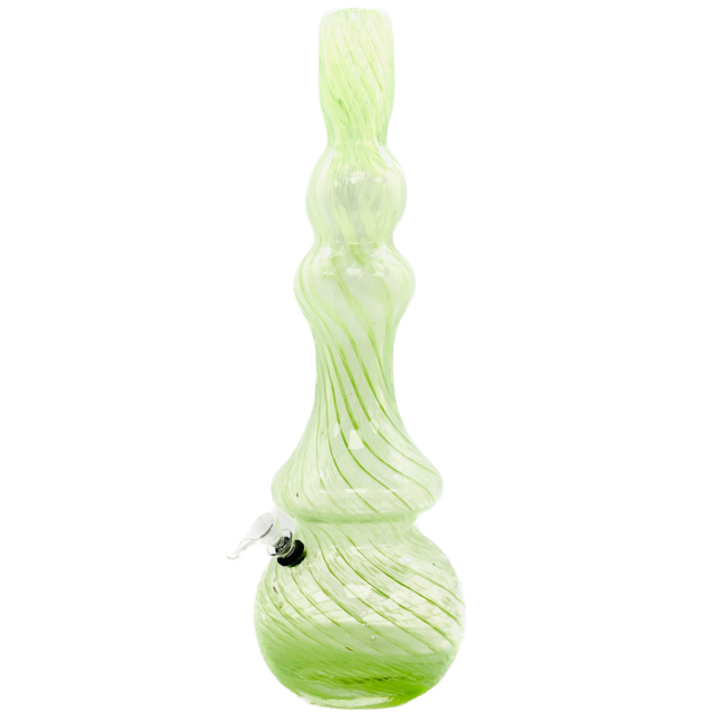 SOFT GLASS 17'' ROUND EXOTIC SHAPE WATER BONG - MA-1801