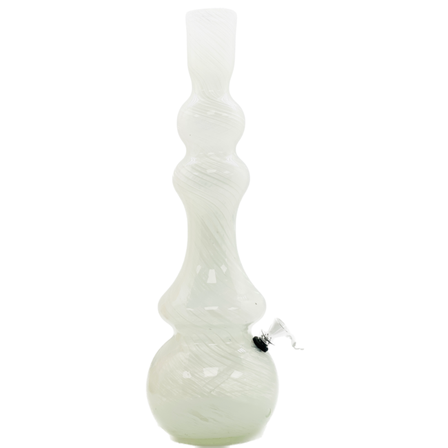 SOFT GLASS 17'' ROUND EXOTIC SHAPE WATER BONG - MA-1801