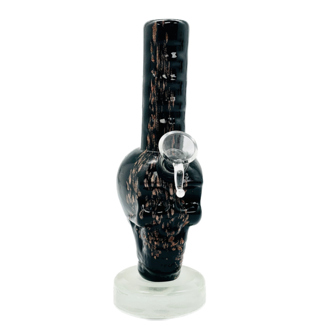 SOFT GLASS 8'' SMALL SKULL WATER BONG (MA-0824)
