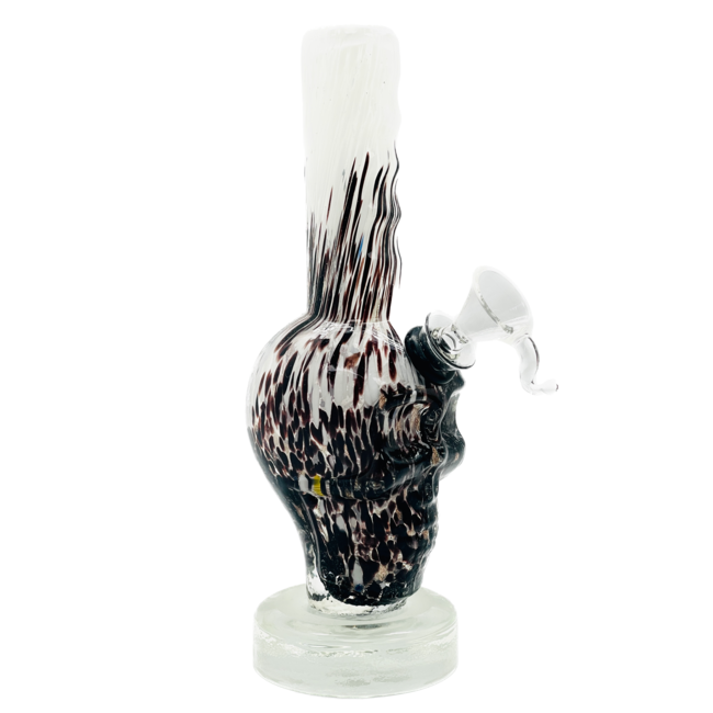 SOFT GLASS 8'' SMALL SKULL WATER BONG (MA-0824)