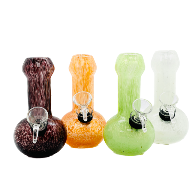 SOFT GLASS 5'' ROUND BASE WATER BONG MA-0501