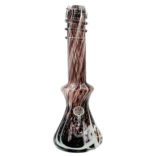 SOFT GLASS 13'' PINCHED BASE WITH NCEK  WATER BONG MA-1407
