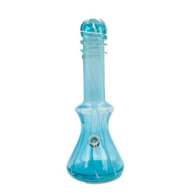 SOFT GLASS 13'' PINCHED BASE WITH NCEK  WATER BONG MA-1407