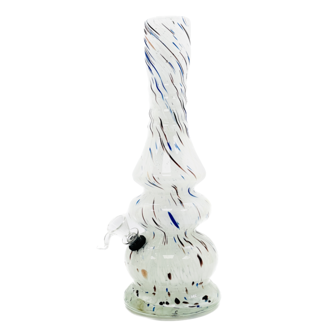 SOFT GLASS 12'' ROUND BASE WATER BONG (MA-1214)