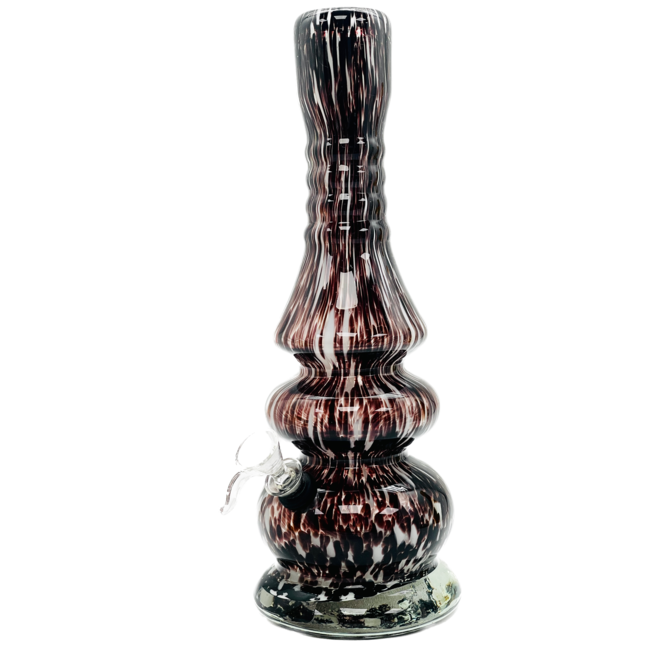SOFT GLASS 12'' ROUND BASE WATER BONG (MA-1214)